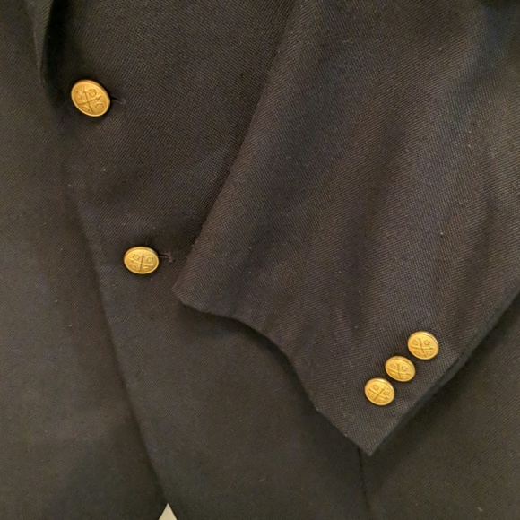 5/$30 Savile Row Black Blazer Sport Coat 43R - Picture 2 of 6